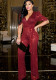 Sexy Deep V-neck Beads Jumpsuit Fashion Sequins Party Wide Leg Pants