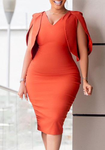 Zomer Mode Chic Elegant Office Bodycon Office Grote maten Afrikaanse jurk