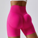 Seamless Yoga Shortsbutt Lift High Waist Gym Pants Tight Fitting Running Exercise Shorts Girls
