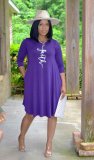 Ladies Dress Summer Mid Dress Casual Faith Faith Print T-Shirt Dress