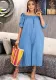 Women'S Loose Off Shoulder Casual Wide Leg Jumpsuit