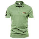Summer Men'S Short-Sleeved Polo Shirt Casual Turndown Collar Short-Sleeved T-Shirt