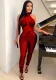 Women Sexy Patchwork Mesh Jumpsuit
