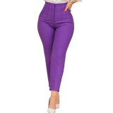 Women Spring Casual Zip Pants