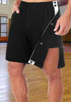 Pantalones cortos de baloncesto para hombre, pantalones cortos clásicos de moda, pantalones de entrenamiento deportivos informales sueltos