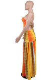 Women's Dresses Summer Slip Skirt Halter Neck Maxi Chic Casual Print Sleeveless Dress