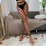 Plus Size Sexy Mesh Beaded Sexy Mesh Tights Pantyhose