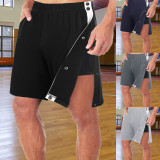 Basketball side full-breasted men's trousers shorts classic trendy loose Casual sports training pants