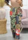Summer Women'S Button Zipper Camouflage Straight Trousers Cargo Pants
