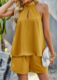 Women Sleeveless Top and Shorts Two-Piece Set