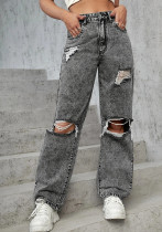 Jeans de moda Tendencias de moda para mujer Pantalones de mezclilla rasgados