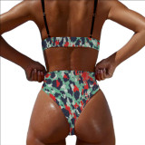 Custom Photo Bathing Suit Women's Plus Size Bikini Two Pieces Swimwear