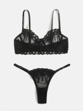 Sexy Lingerie Set See Through Bra And Panty Two Piece Set