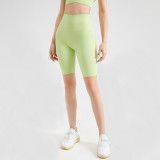 Fitness Knee-Length Shorts Women's Outdoor Wear Butt Lift Yoga Pants High Waist Stretch Tight Fitting Shorts