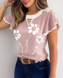 Slim Fit Cropped Fashion Slim Fit Short Sleeve Top