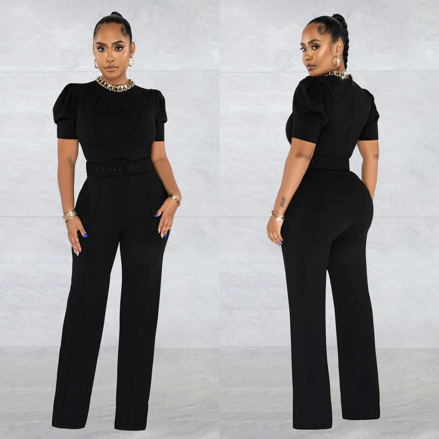 Short Sleeve Jumpsuit