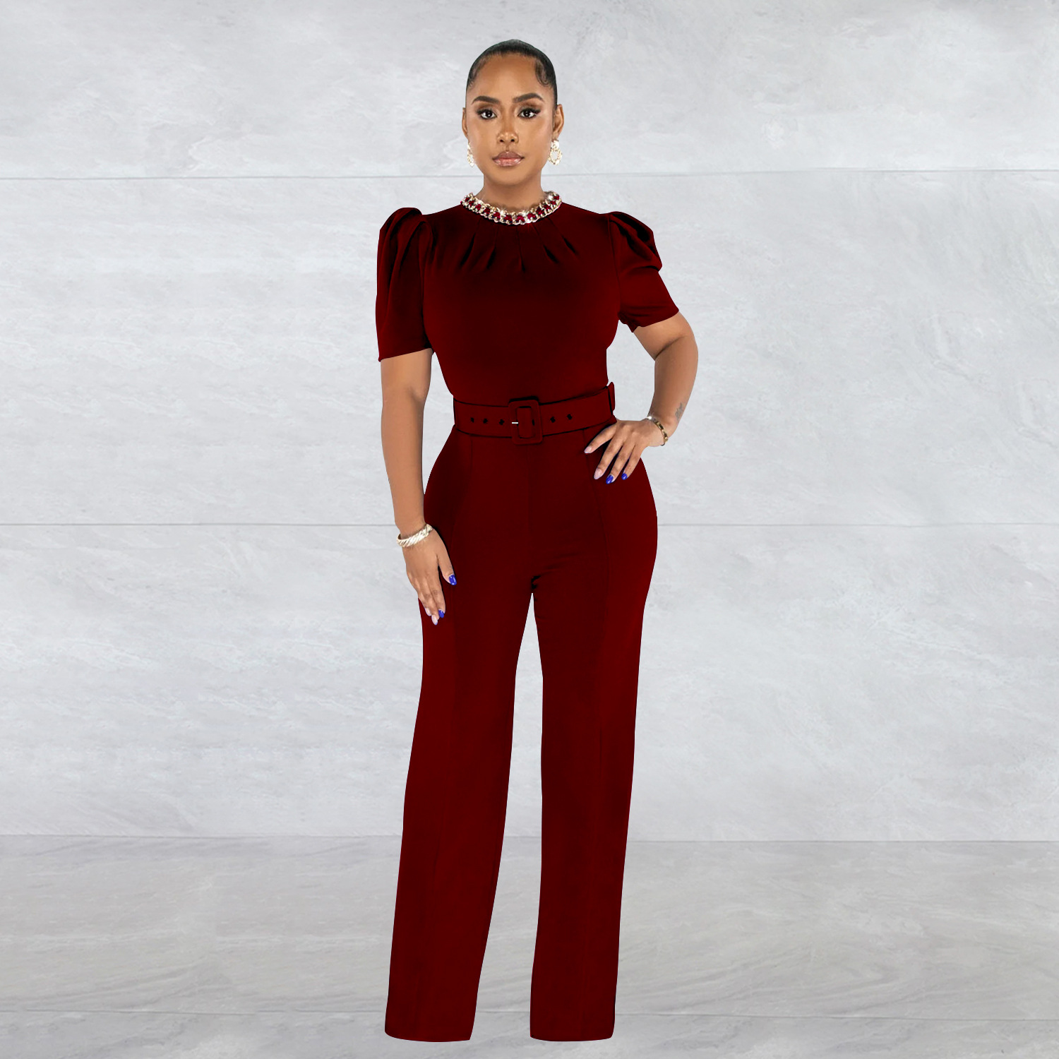 Off The Shoulder Lace-up Sexy Jumpsuit - ShopperBoard