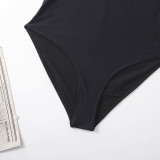 Printed Feminine One-Piece Plus Size Swimsuit