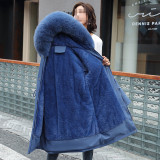 Manteau d'hiver en fourrure pour femme