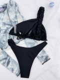 Women Bikini Strap Cut Out Swimwear