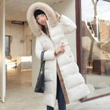 Women Winter Long Sleeve Padding Long Jacket
