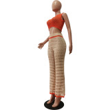 Mode Femme Tricot Crochet Sports de Plein Air Costumes Décontractés