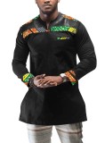 African Printed Men's Cotton Blouse