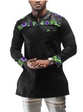 African Printed Men's Cotton Blouse
