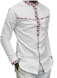 African full cotton batik printing men's casual top