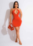 Women Sexy Crossover Cut Out Dress