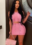 Women Sexy Cutout Sleeveless Round Neck Dress