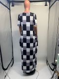 Plus Size Women Printed Pocket Dress