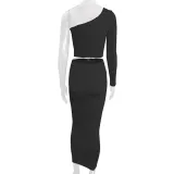 Autumn fashion women's sexy two-piece suit wind trend skirt set