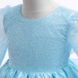 Children's dress princess dress tutu skirt piano costume sequin mesh one-year-old children's dress