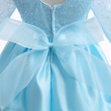 Children's dress princess dress tutu skirt piano costume sequin mesh one-year-old children's dress