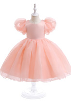 Prinzessinnenkleid für Kinder mit Puffärmeln, einjähriges Kleid, Tutu-Kleid, Mädchen, Kinderkleid