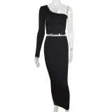 Autumn fashion women's sexy two-piece suit wind trend skirt set