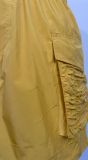 Women's Drawstring Strapless Jumpsuit Solid Pocket Shrink Slim Waist Culottes