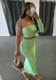 Autumn fashion women's sexy two-piece suit wind trend skirt set