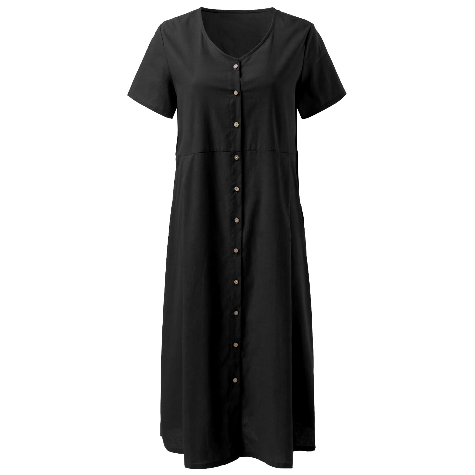Plus Size Women's Summer Solid Loose Dress