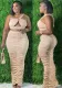 Plus Size Women Solid Pleated Cutout Sexy Crop Top and Skirt Two-Piece Set