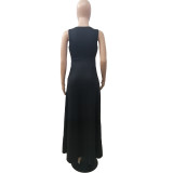 Women's Sexy Casual Wind Sleeveless V-Neck Dress