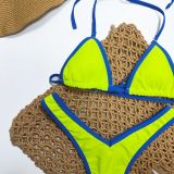 Sexy Colorblock Two Pieces Bikini Swimsuit Women