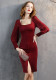 Formal Party Evening Dress Women's Short Long-Sleeved Dress Formal Party Long-Sleeved Short Dress