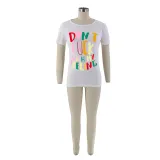 Round Neck Casual Letter Printing Sensation Short Sleeve T-Shirt Women's Trendy Top