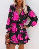 Summer Women's Short Sleeve Round Neck Solid Plus Size Dress Print Maxi Dress