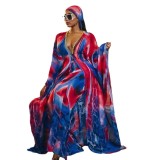 Plus Size African Ladies Printed Long Dress
