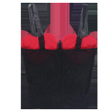 Top transparente de malla con estampado de corazón sexy para mujer