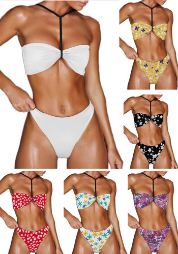 Der Bikini-zwei Stücke-Badebekleidung der kundenspezifischen Foto-Badeanzug-Frauen