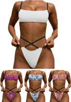 Trajes de baño de tamaño personalizado Bikini para mujer Traje de baño de dos piezas